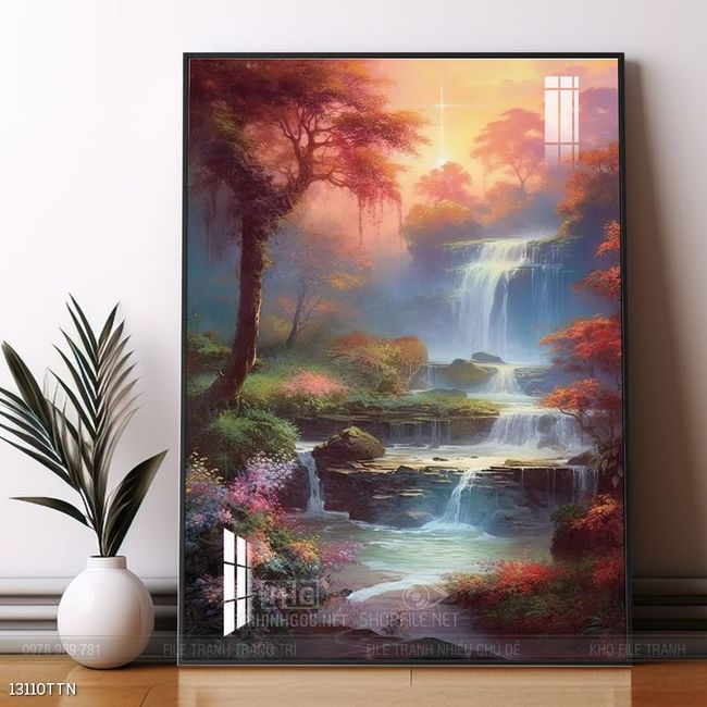 Tranh phong thủy sơn thủy hữu tình