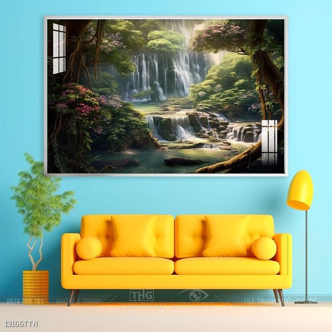 Tranh phong thủy sơn thủy hữu tình