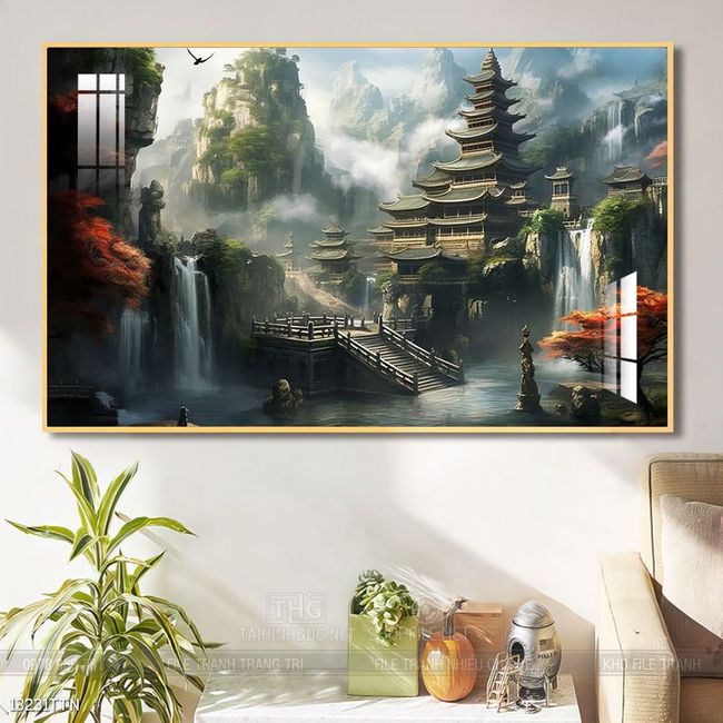 Tranh phong thủy sơn thủy hữu tình