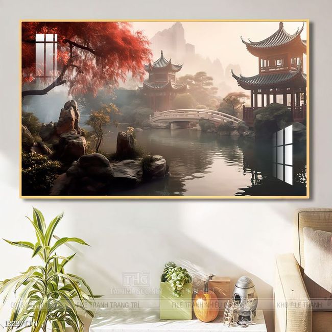 Tranh treo phòng khách theo phong thủy