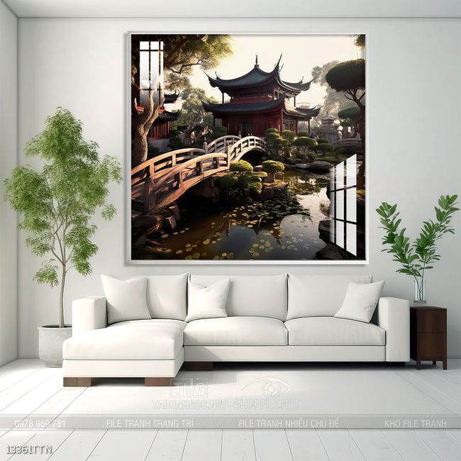 Tranh phong thủy sơn thủy hữu tình