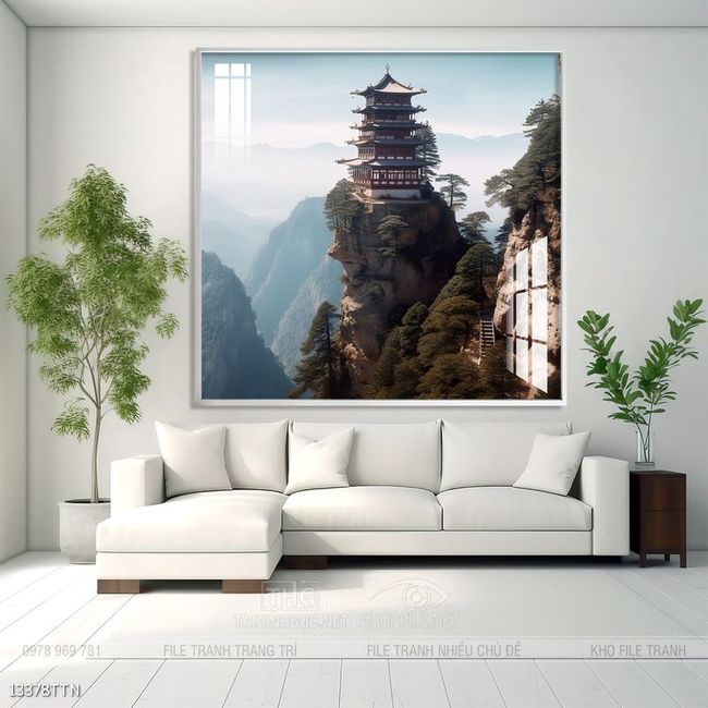 Tranh treo phòng khách theo phong thủy