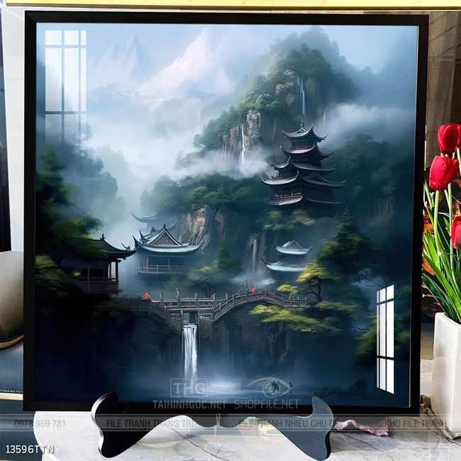 Tranh phong thủy sơn thủy hữu tình
