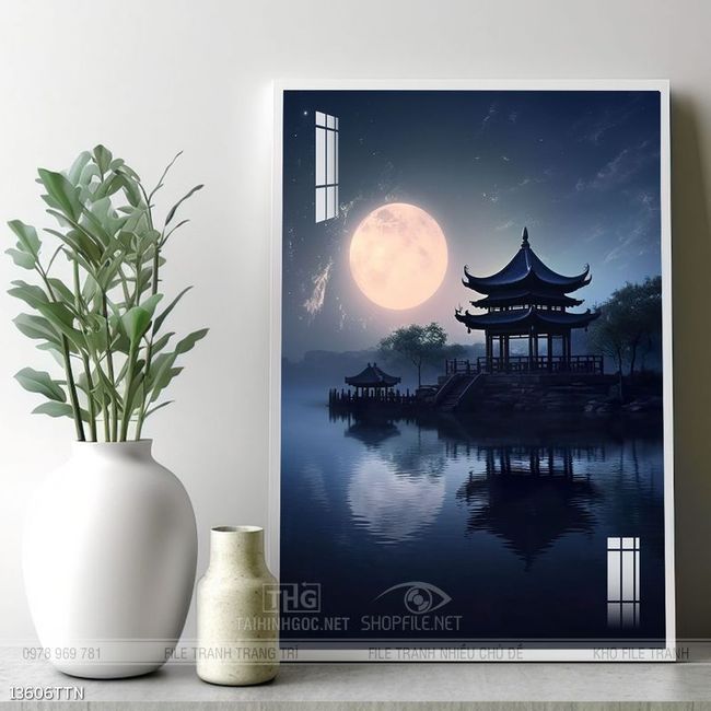 Tranh phong thủy sơn thủy đẹp