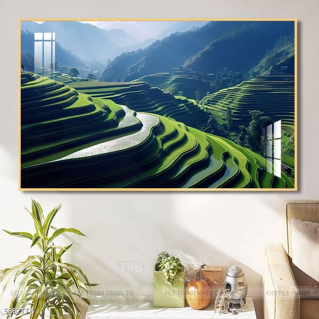 Tranh phong thủy sơn thủy hữu tình