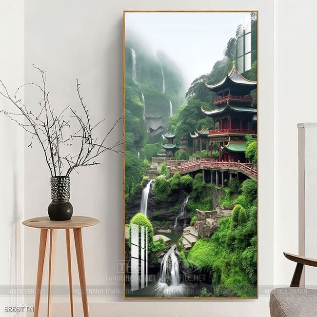 Tranh phong thủy treo trang trí phòng khách