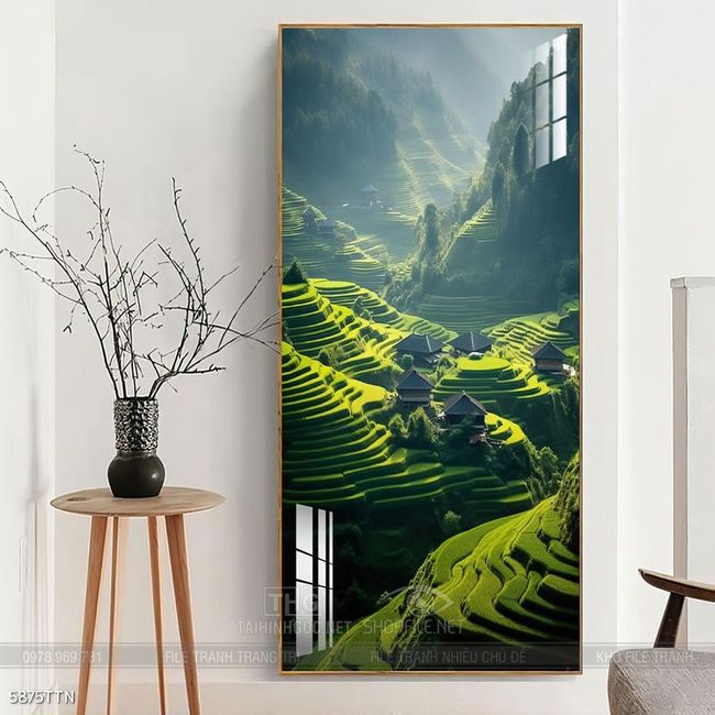 Tranh phong thủy sơn thủy hữu tình