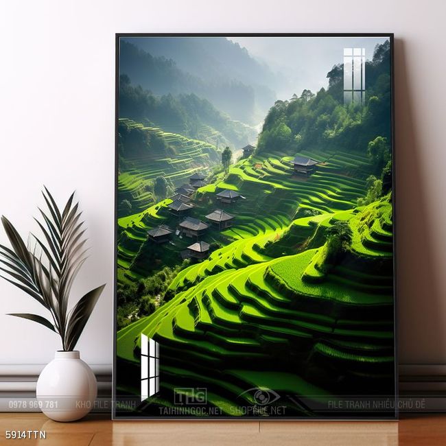Tranh phong thủy sơn thủy hữu tình