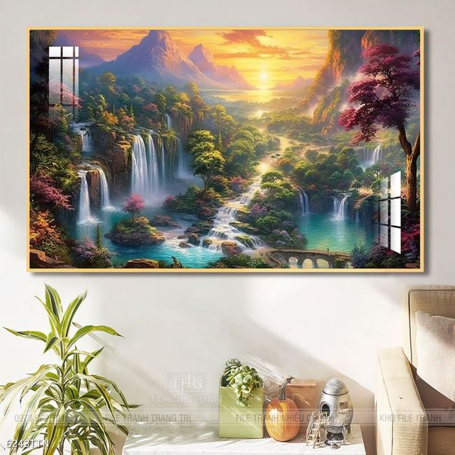 Tranh treo phòng khách theo phong thủy
