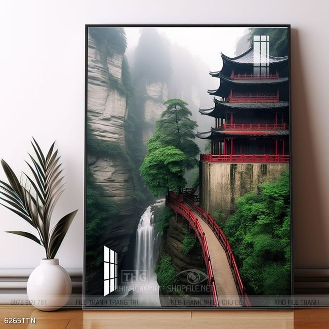 Tranh phong thủy sơn thủy hữu tình
