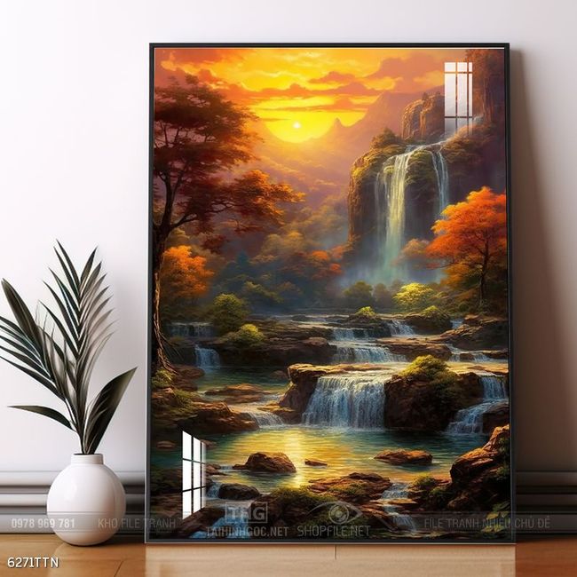 Tranh phong thủy sơn thủy đẹp