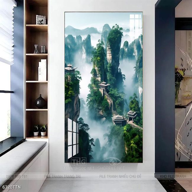 Tranh phong thủy treo trang trí phòng khách
