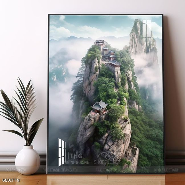 Tranh phong thủy sơn thủy đẹp
