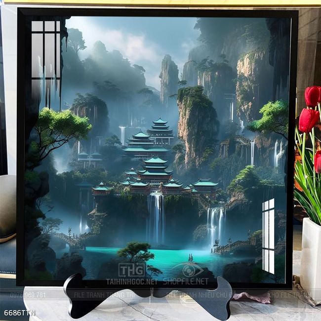 Tranh treo phòng khách theo phong thủy