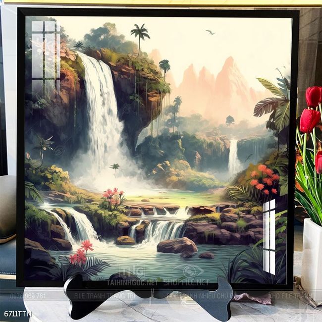 Tranh phong thủy treo trang trí phòng khách