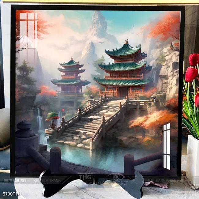 Tranh phong thủy sơn thủy hữu tình