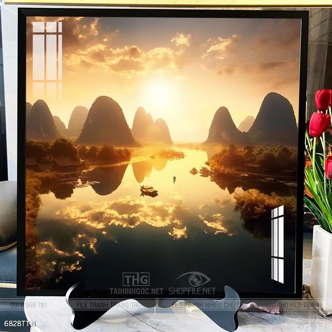 Tranh phong thủy treo trang trí phòng khách