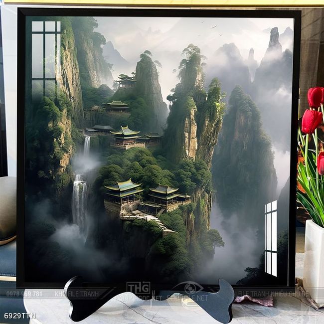 Tranh phong thủy sơn thủy hữu tình