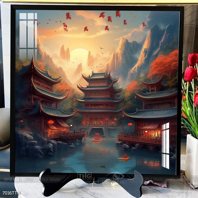 Tranh phong thủy sơn thủy hữu tình