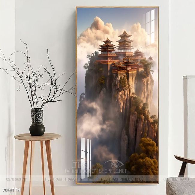 Tranh phong thủy treo trang trí phòng khách