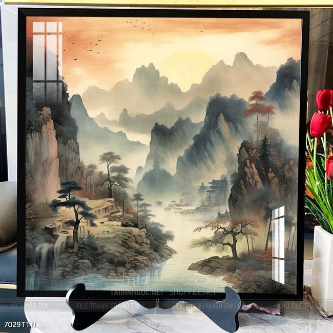 Tranh phong thủy sơn thủy hữu tình