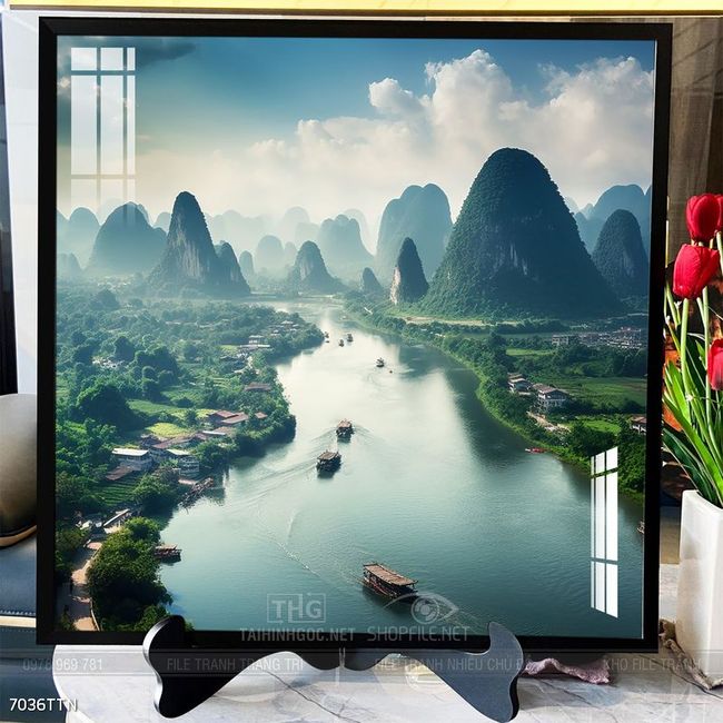 Tranh phong thủy treo trang trí phòng khách
