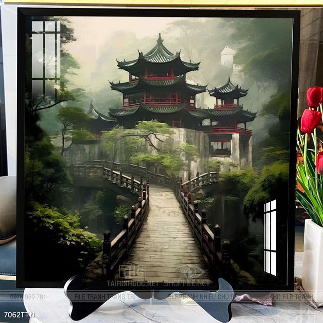 Tranh phong thủy treo trang trí phòng khách