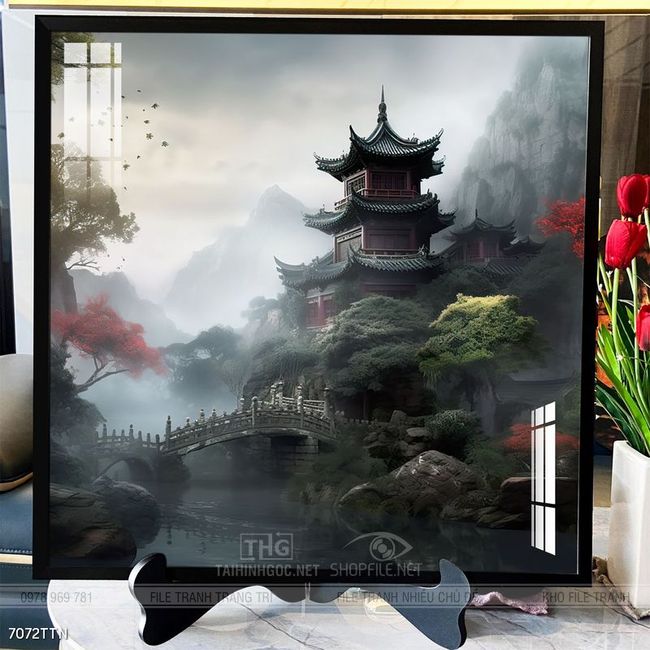 Tranh phong thủy sơn thủy hữu tình