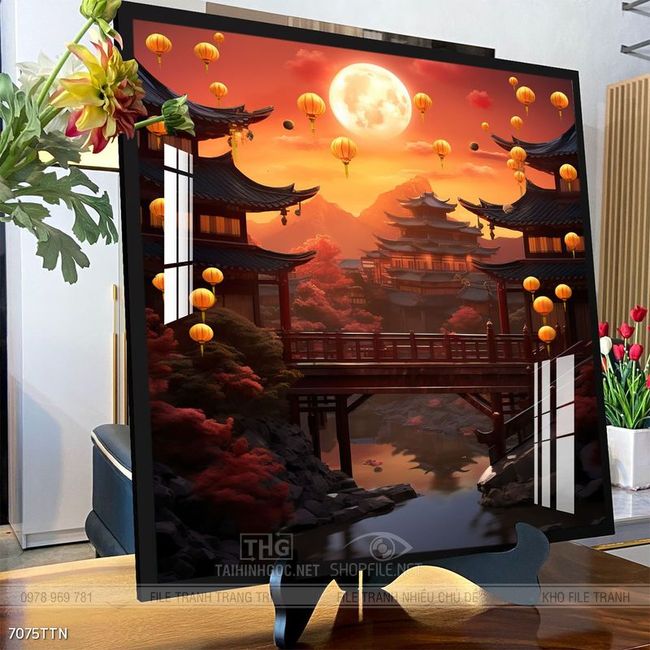 Tranh phong thủy treo trang trí phòng khách