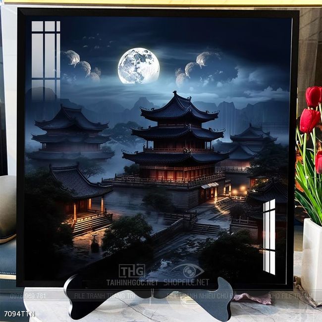 Tranh phong thủy sơn thủy hữu tình