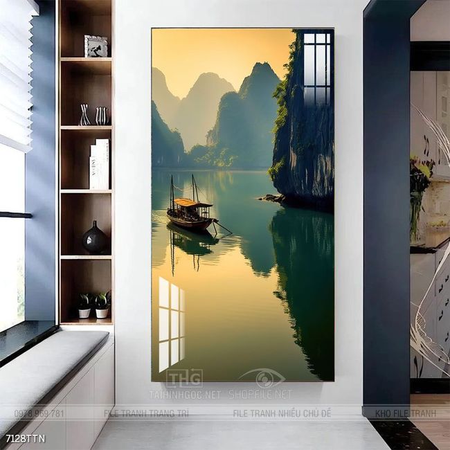Tranh treo phòng khách theo phong thủy