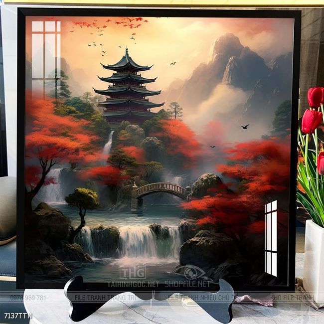 Tranh phong thủy sơn thủy hữu tình