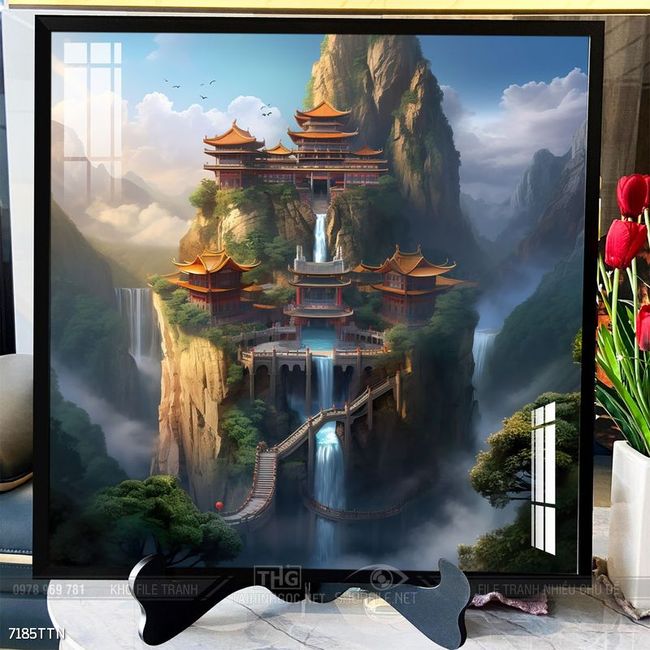 Tranh phong thủy sơn thủy hữu tình