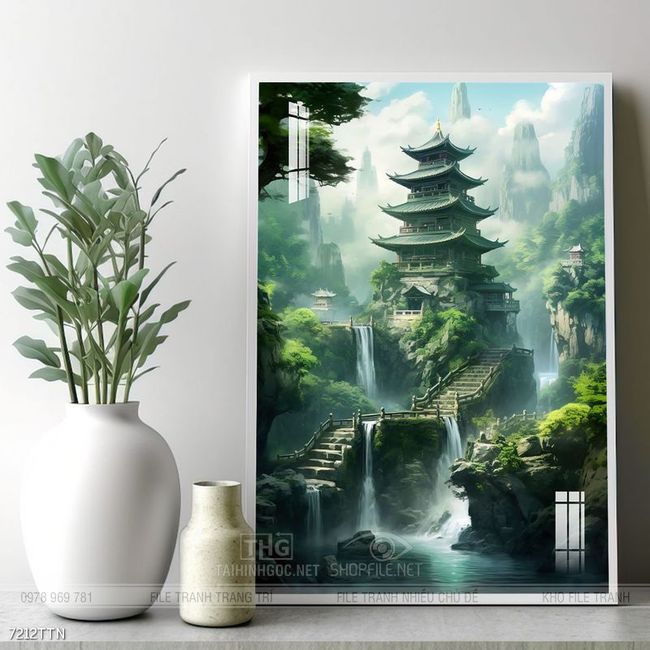 Tranh phong thủy sơn thủy đẹp