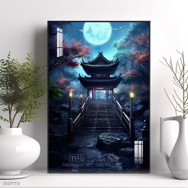 Tranh phong thủy sơn thủy đẹp