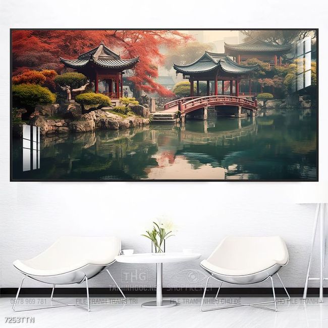 Tranh phong thủy treo trang trí phòng khách
