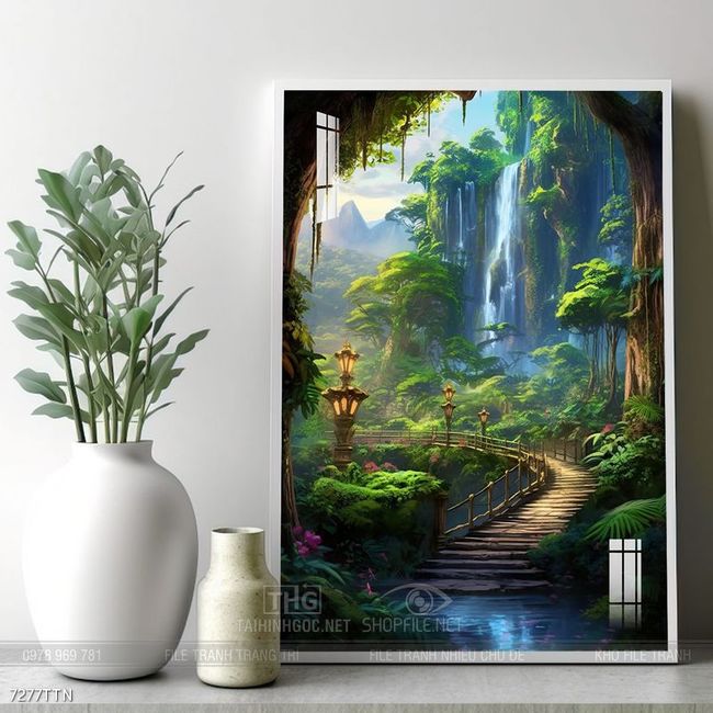 Tranh phong thủy sơn thủy đẹp