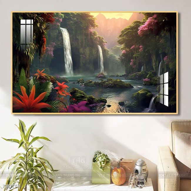 Tranh phong thủy sơn thủy hữu tình