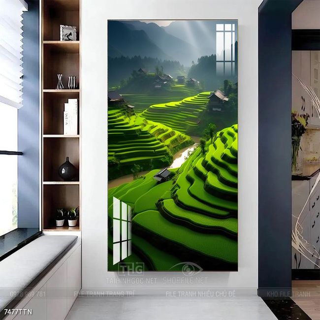 Tranh phong thủy treo trang trí phòng khách