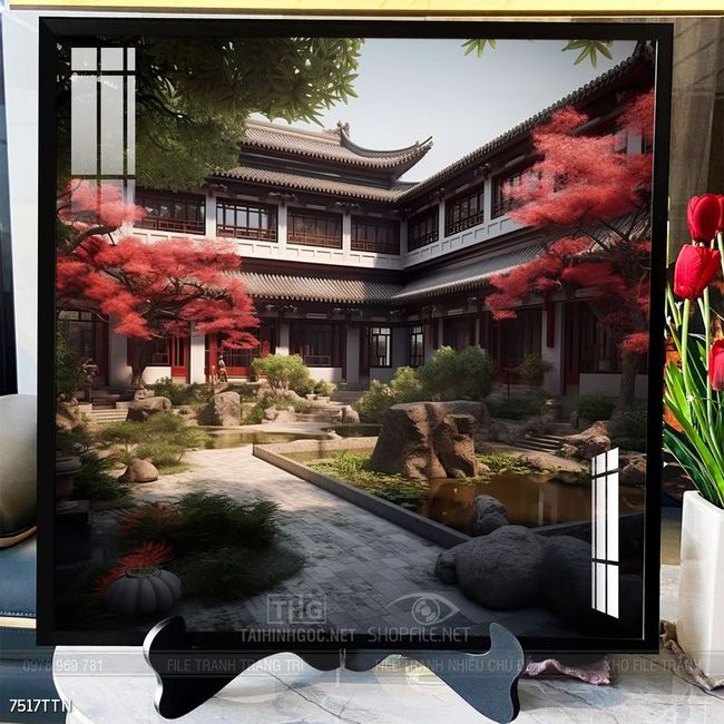 Tranh phong thủy sơn thủy hữu tình