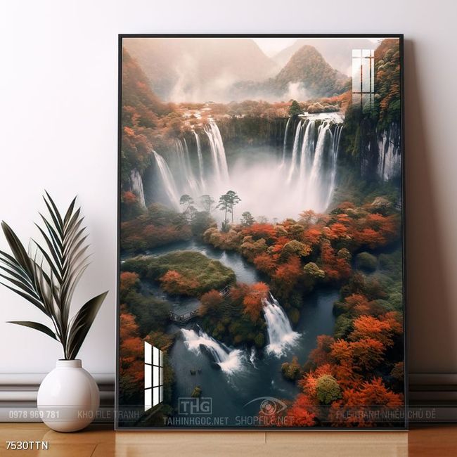 Tranh phong thủy sơn thủy hữu tình
