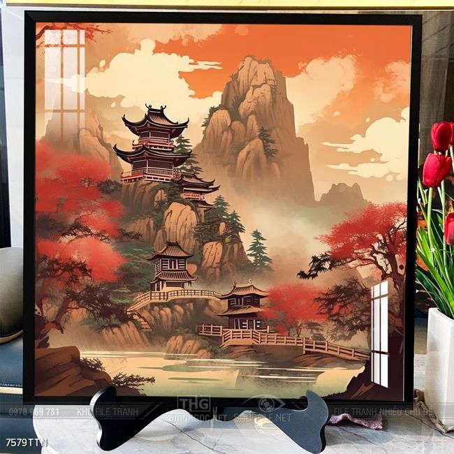 Tranh phong thủy sơn thủy đẹp