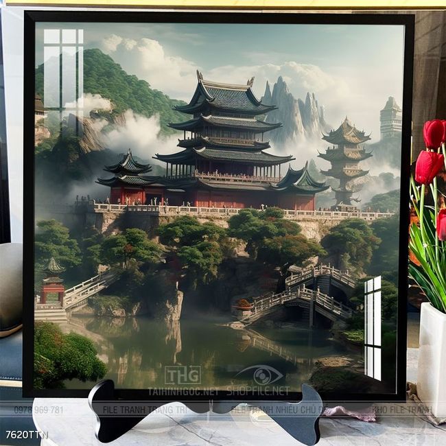 Tranh phong thủy treo trang trí phòng khách