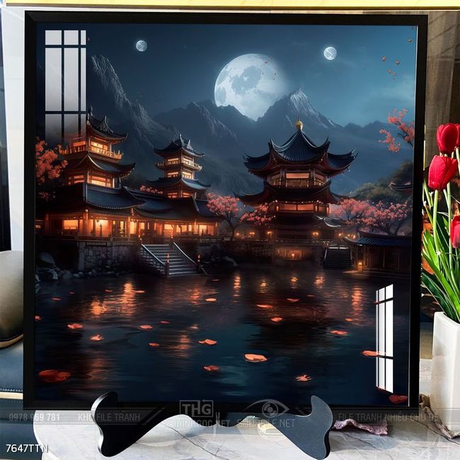 Tranh phong thủy sơn thủy hữu tình