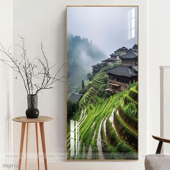 Tranh phong thủy sơn thủy hữu tình