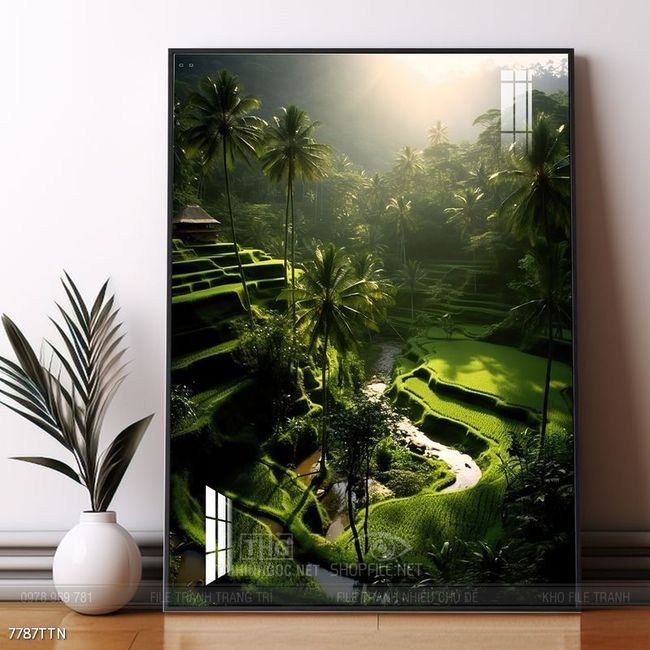 Tranh phong thủy sơn thủy đẹp