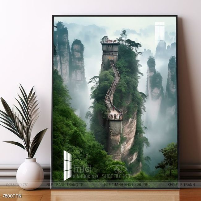Tranh phong thủy sơn thủy đẹp