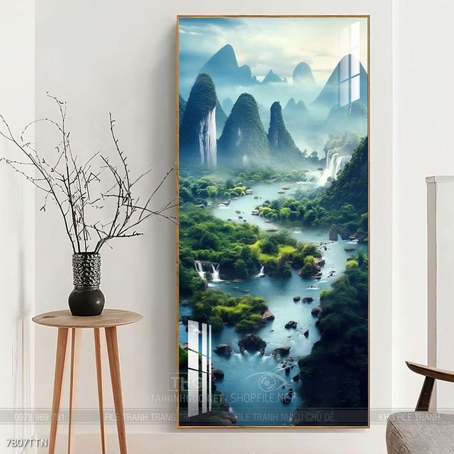Tranh treo phòng khách theo phong thủy