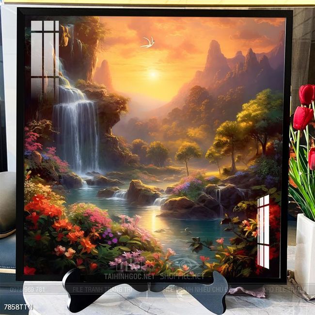 Tranh phong thủy treo trang trí phòng khách