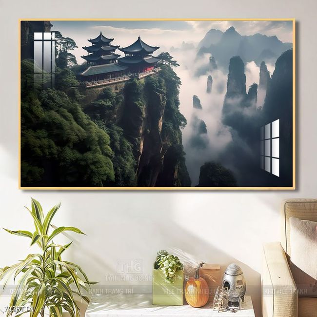 Tranh phong thủy treo trang trí phòng khách